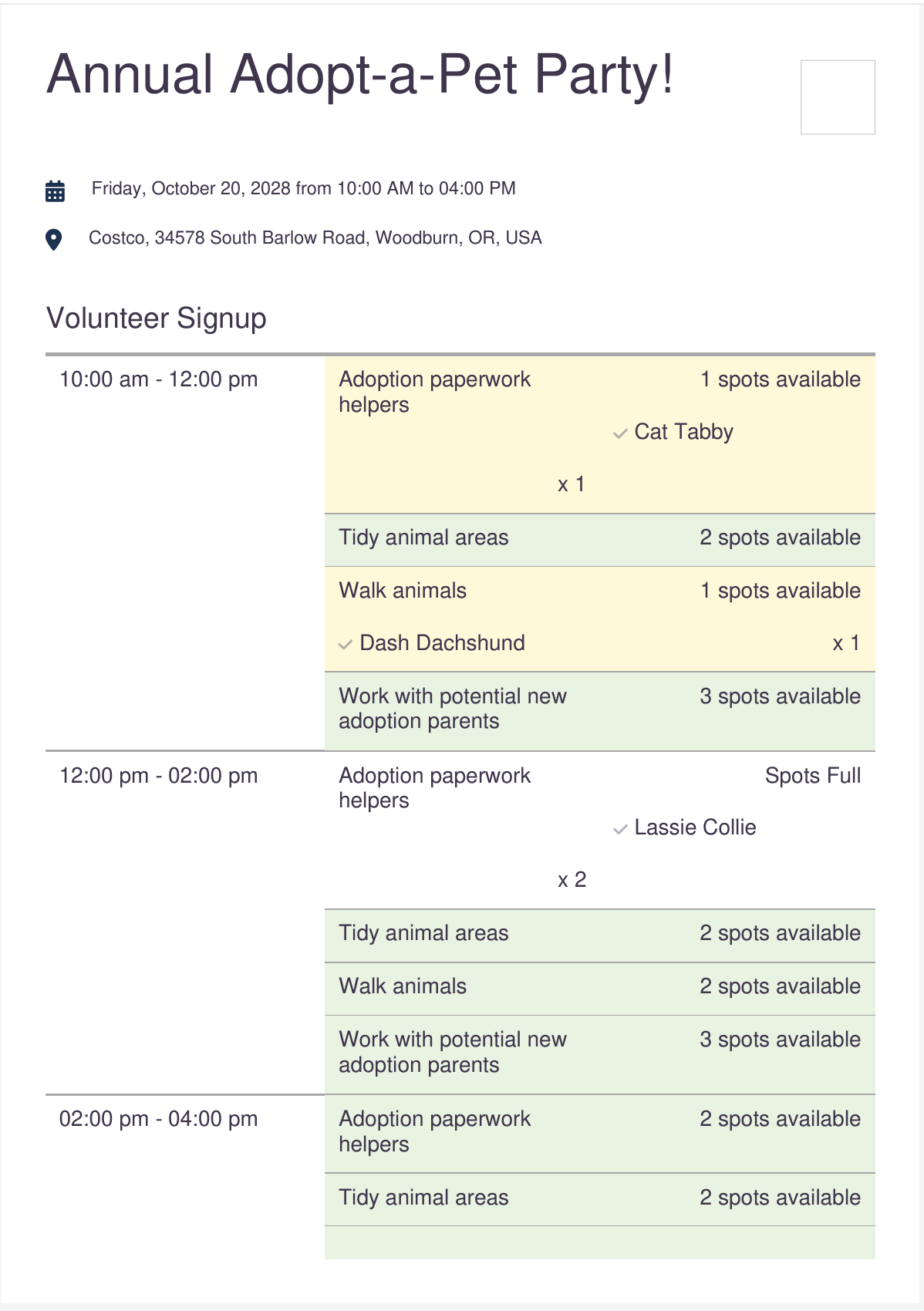 example PDF download of PlanHero signup page